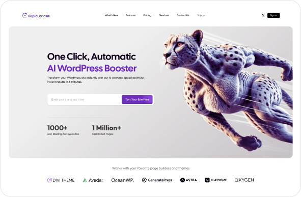 RapidLoad website preview